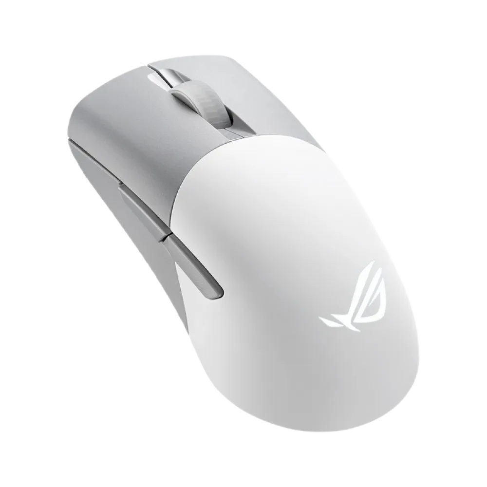 Gaming Mouse ASUS ROG Keris Wireless AimPoint, Alb/Gri