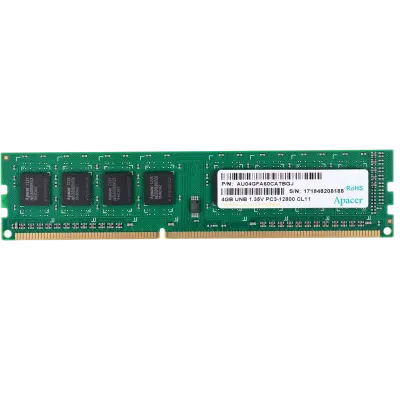 Оперативная память Apacer AU04GFA60CATBGJ, DDR3 SDRAM, 1600 МГц, 4Гб