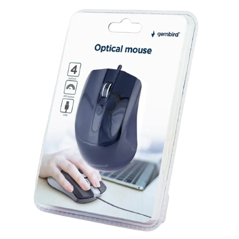 Mouse Gembird MUS-4B-01, Negru