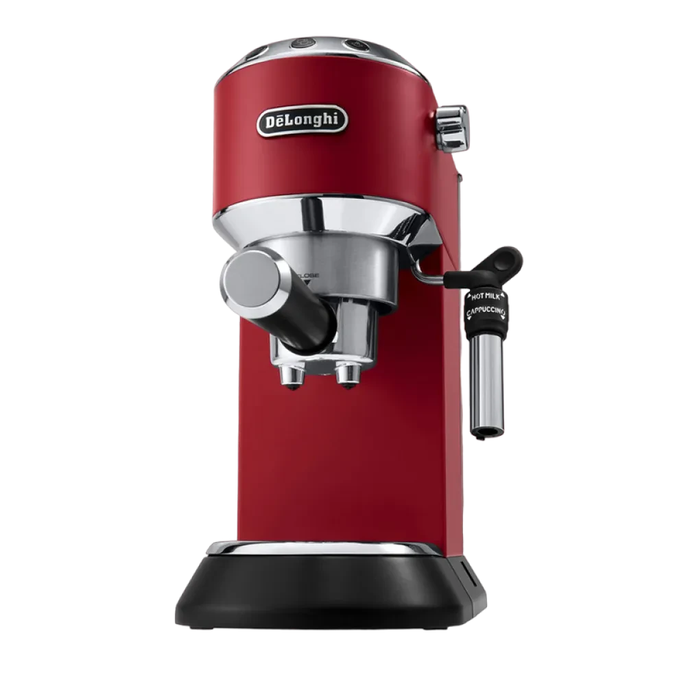 Cafetiera manuala DeLonghi Dedica Pump Espresso, 1300W, Roșu
