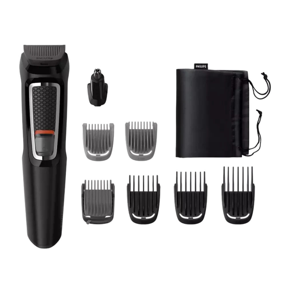 Trimmer pentru bărbați Philips Multigroom Series 3000 MG3730/15, Negru