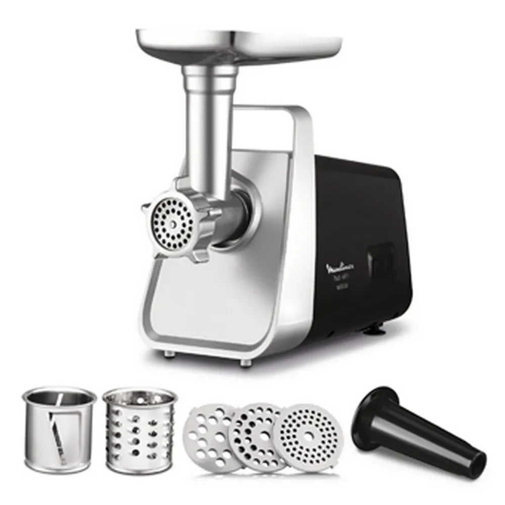 Мясорубка Moulinex ME307832, Нержавеющая сталь Чёрный